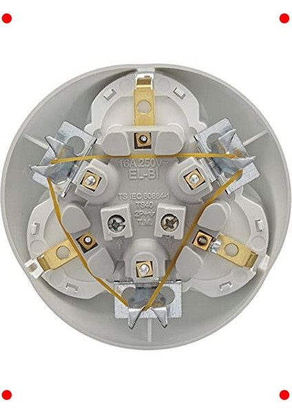 Sıva Altı 3'lü Yuvarlak Priz Seti fırsatları