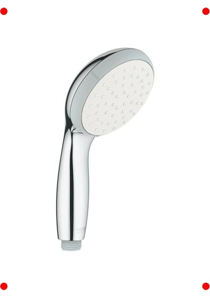 Krom El Duşu Başlığı, Kireç Önleyici, Tek Akışlı