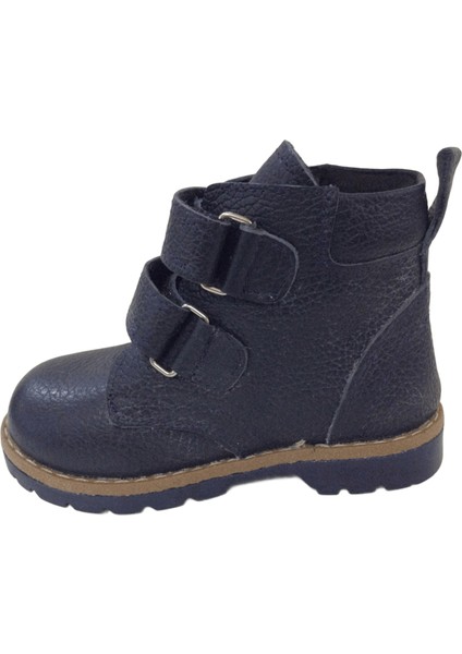 1001 Ridente K.lacivert-Kırmızı Bebe Erkek Çocuk Bot % 100 Deri Cırtlı modelleri