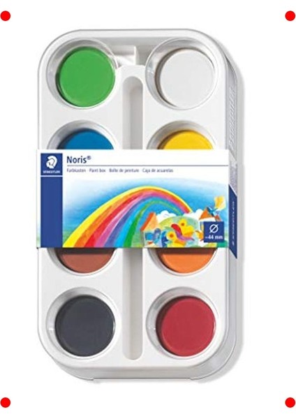 Paletli 8'li Kaliteli Sulu Boya Seti