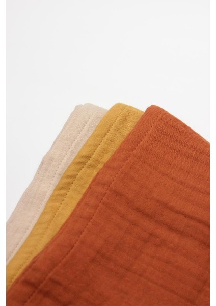 Nessiworld 6'lı Müslin Mendil 20X20 cm 90106 Kiremit Bej Hardal modelleri