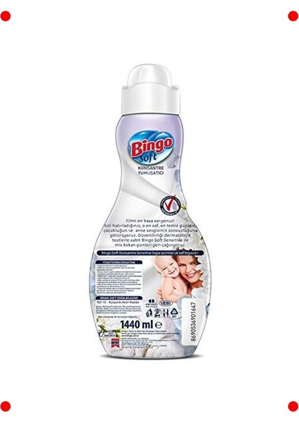 Konsantre Çamaşır Yumuşatıcı Sensitive 1440 ml modelleri