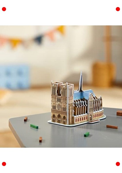 Notre Dame Katedrali 3D Yapboz modelleri
