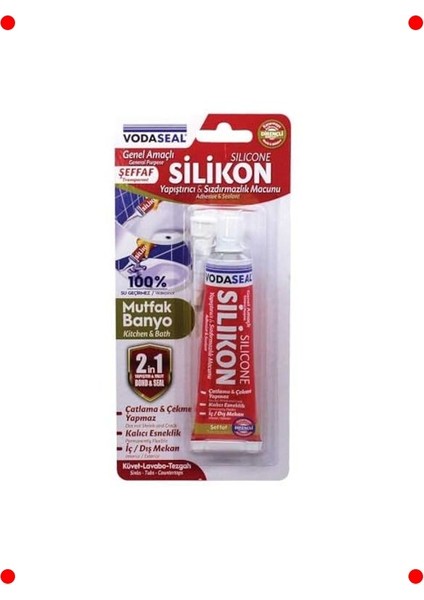 Şeffaf Tüp Silikon, 50 Gram