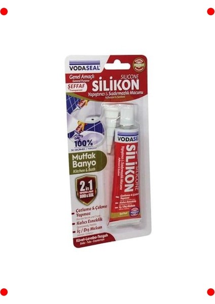 Şeffaf Tüp Silikon, 50 Gram fiyatları