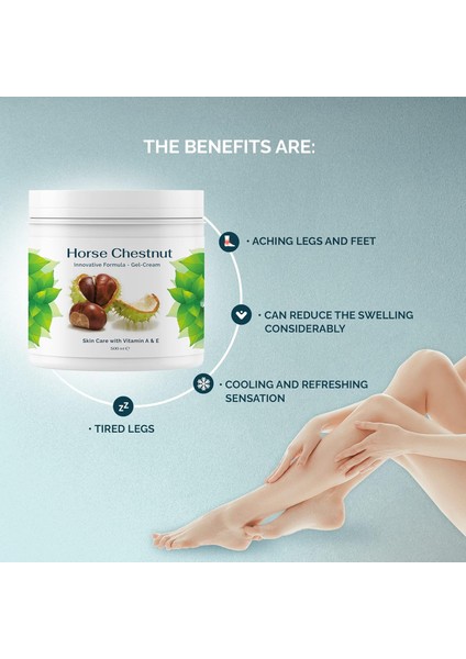 At Kestanesi Kremi 500 ml Horse Chestnut Gel 5 Adet fırsatları