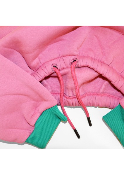 Logo Nakışlı Yüksek Yaka Crop Sweatshirt fırsatları