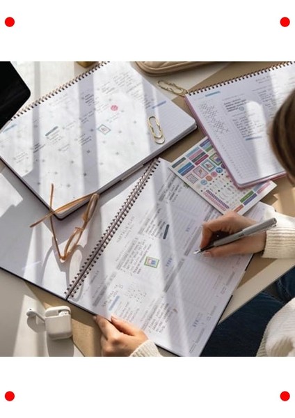 Süresiz Haftalık Spiralli Masaüstü Planlayıcı Siyah fiyatları