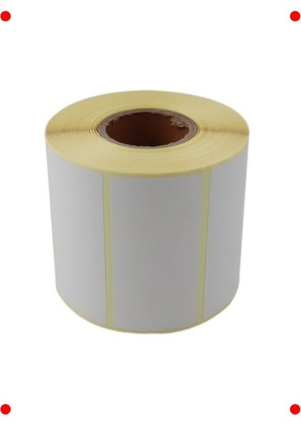 Termal Etiket Rulo - 80X40MM, 1000 Adet, Beyaz