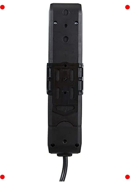 Siyah 4'lü Priz Grubu, Anahtarlı, Topraklı, 2 Metre fırsatları