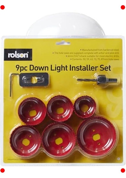 Delik Testere Seti - 9 Parça, Çok Yönlü