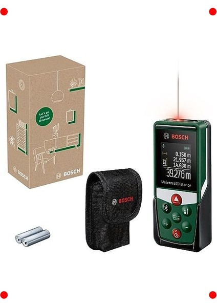 Lazerli Uzaklık Ölçer - 50M Bluetooth ve Hafıza