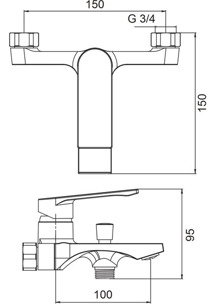 | Valtemo Krom Banyo Bataryası - Pirinç Gövde modelleri