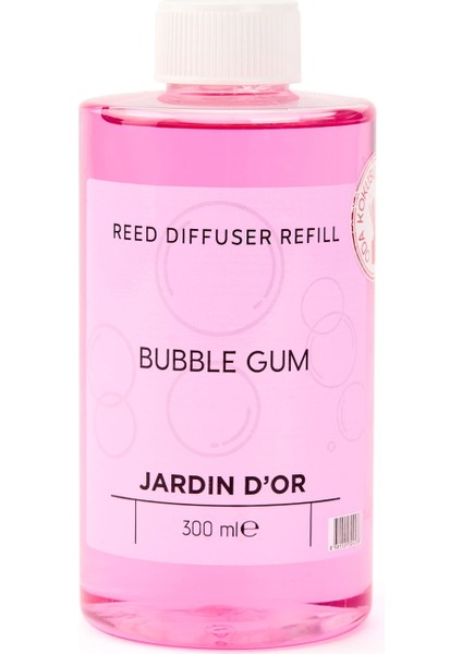 D'or Bubble Gum Oda Kokusu Yedek Şişe - Şeffaf - 300 ml