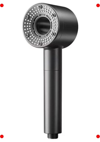 5 Fonksiyonlu Turbo Fan Duş Başlığı - Siyah