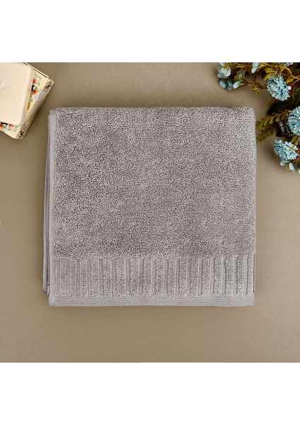 Soft Patte Yüz Havlusu - Gri - 50X90 cm