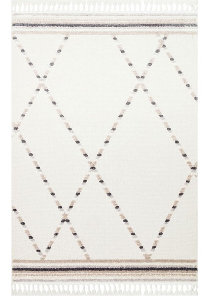 Halı Terazzo White Beige Makine Halısı - Bej - 160X230 cm