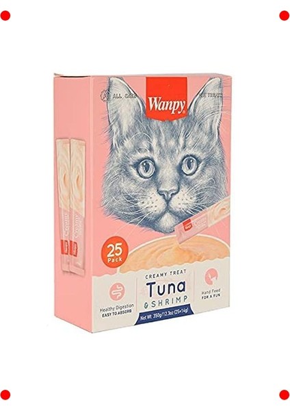 Ton Balığı & Karidesli Sıvı Kedi Ödül Maması - 25X14GR fiyatları
