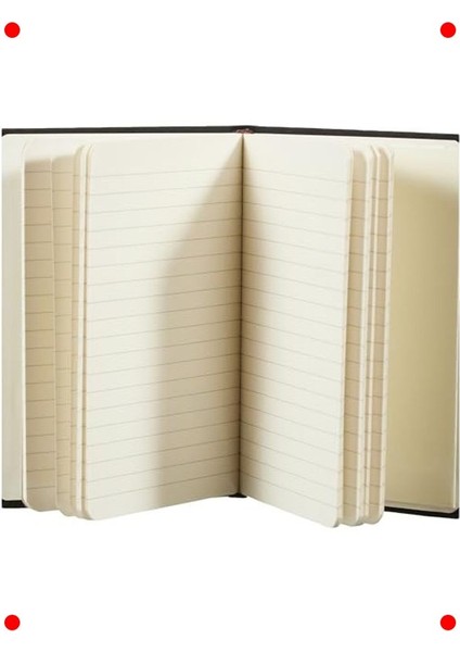 A6 Tekstil Kapak Çizgili Defter - Beyaz modelleri