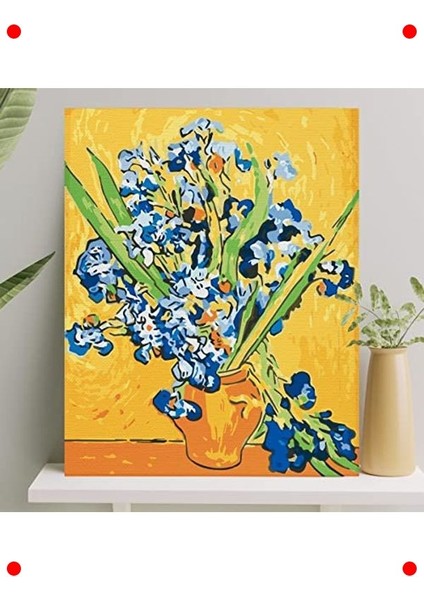 Sayılarla Boyama Tuval Seti, Süsen, 40X50 cm