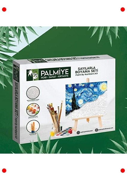 Sayılarla Boyama Tuval Seti, Süsen, 40X50 cm fiyatları