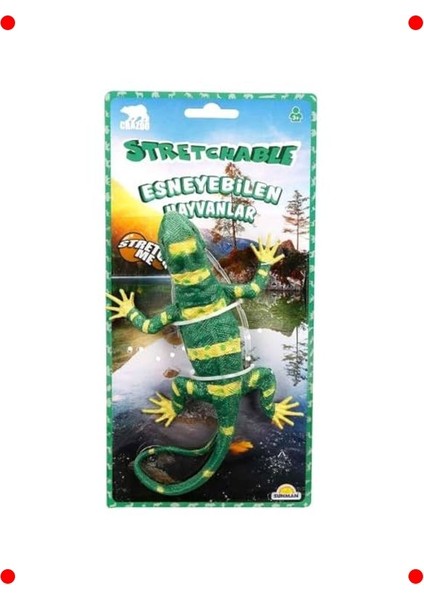 Esneyebilen Sürüngen Figür Oyuncakları 4'lü Set