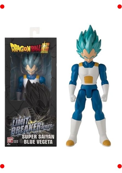 Süper Savaşçı Mavi Saçlı Aksiyon Figürü (30 Cm)