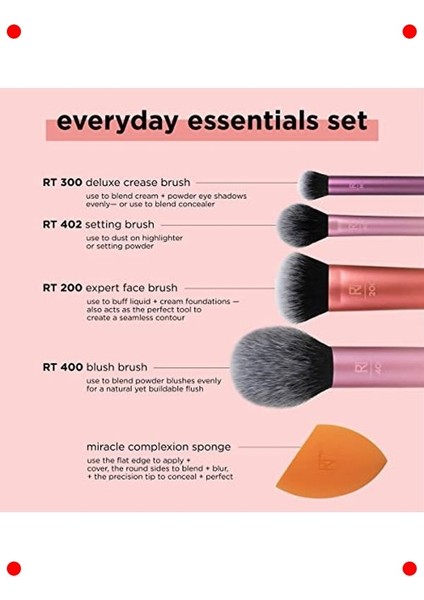 Makyaj Fırça Seti - Günlük Temel Ihtiyaçlar fırsatları