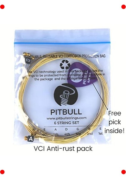 Akustik Gitar Teli 3'lü Set - Süper Hafif & Aksesuarlı fiyatları