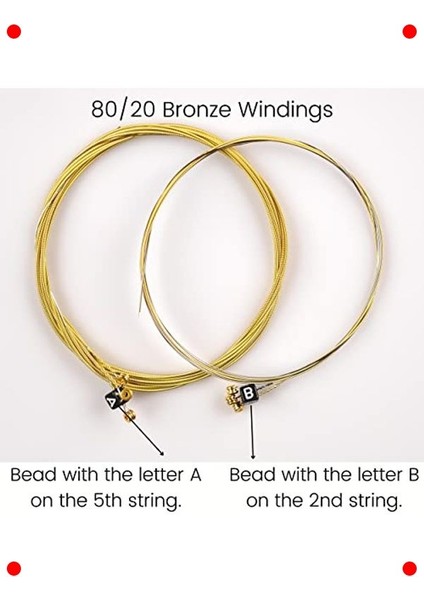 Akustik Gitar Teli 3'lü Set - Süper Hafif & Aksesuarlı fırsatları