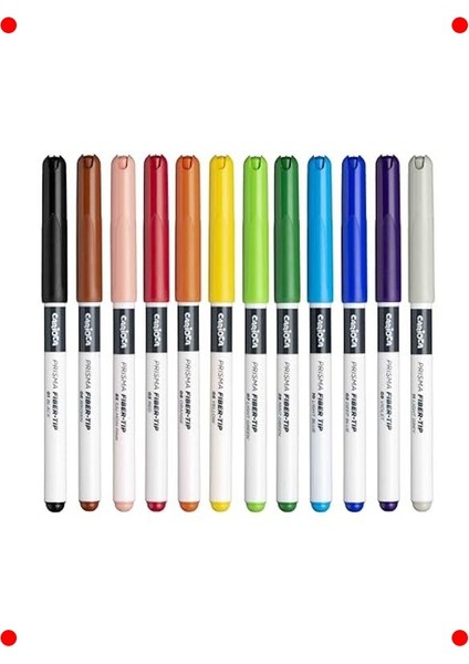 Parlak Renkli Keçeli Boya Kalemi Seti - 12 Adet fiyatları