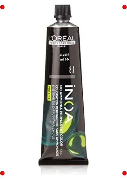 Profesyonel Yağ Bazlı Saç Boyası 8.1 Açık Kumral Küllü