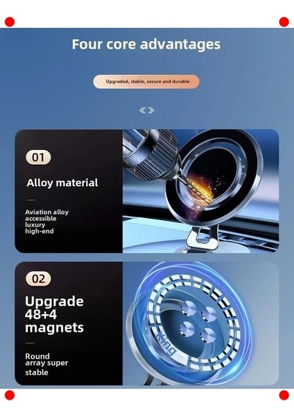 Ayarlanabilir Manyetik Araç Telefon Tutucu modelleri