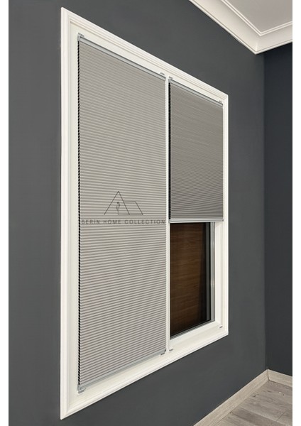 Honeycomb Gri Plise Perde Karartma ve Isı Yalıtım Özellikli modelleri