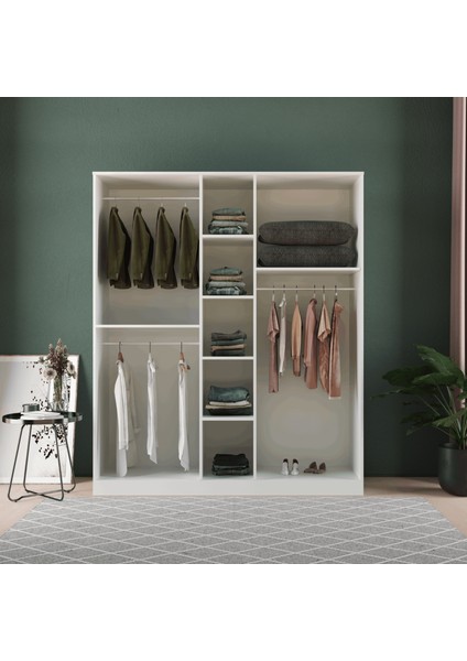 Soho 5 Kapaklı Eko Gardırop - Mdf Kapak modelleri