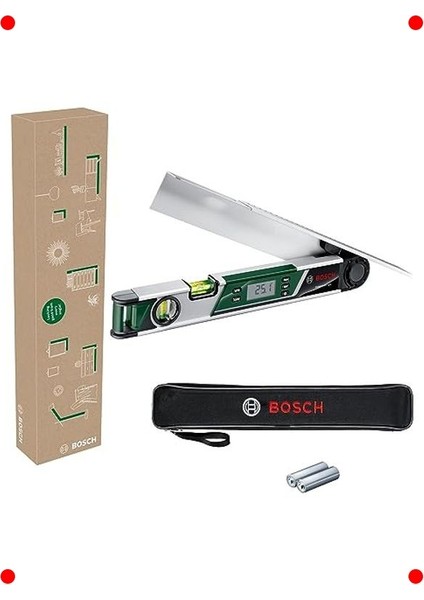 Dijital Açı Ölçer 0-220°, Entegre Fonksiyonlu