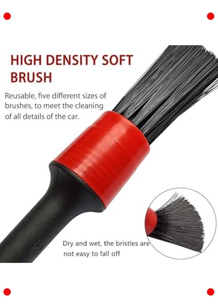 5'li Oto Detay Temizlik Fırça Seti modelleri