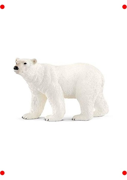 Detaylı Kutup Ayısı Oyuncak Figürü