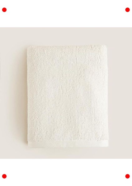 Yumuşak ve Emici Yüz Havlusu 50X90 cm (Ekru)