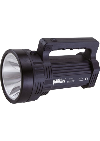 PT-6213 USB Şarjlı Solar El Feneri | 2000 Lumen Powerbank