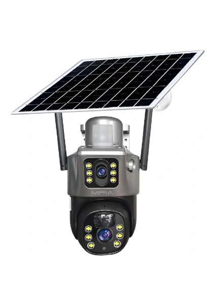 3 Mp + 3 Mp Çift Lens Solar Tf Kart Girişli 4g Kamera