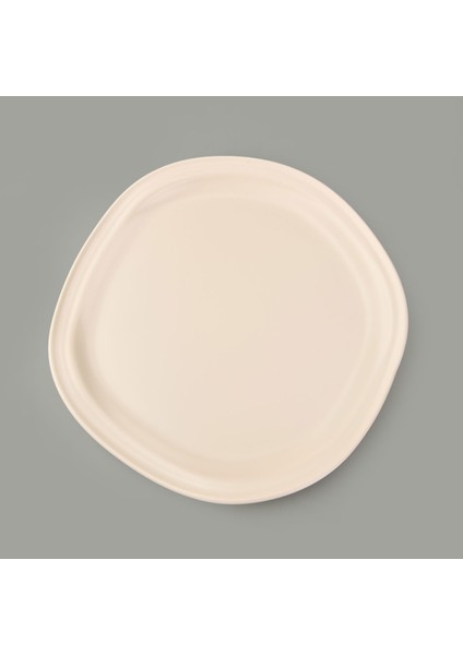 Kitchen Bloom Servis Tabağı - Krem - 29 cm