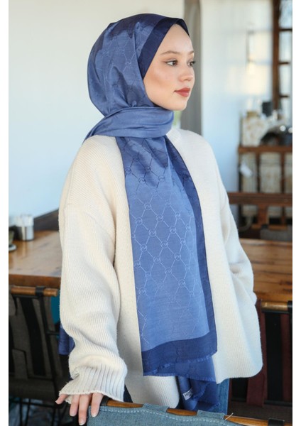 Hint Ipek Premium Lux Original Monogram Şal (Ipek Vual, Özel Seri, Yüksek Kalite, Hafif, Rahat, Şık, Tesettür Giyim, Shawl, Hijab) modelleri