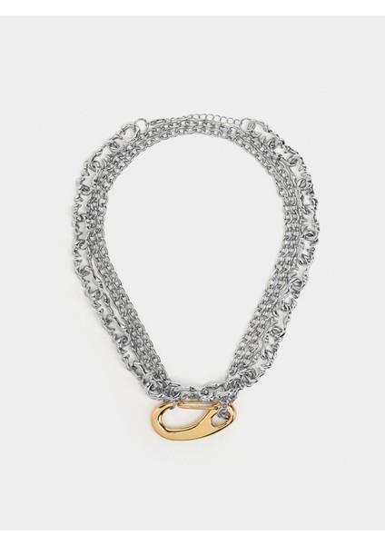 Bağlantılı ve Yıldızlı Kolye Seti