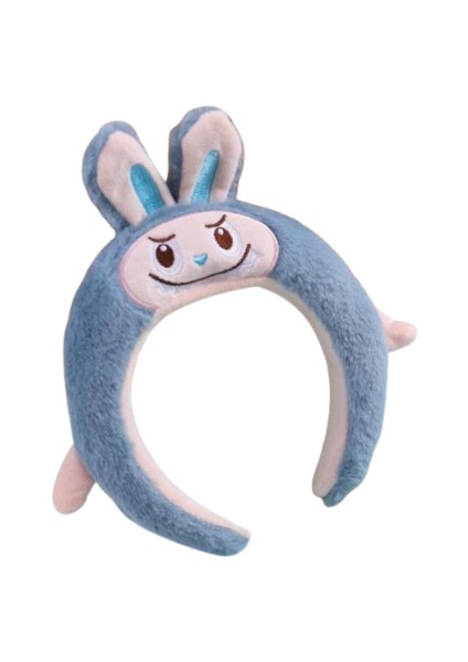 Labubu Figürlü Peluş Taç Mavi