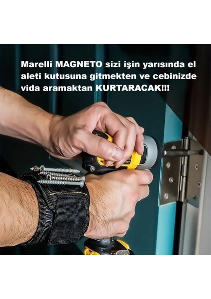 Ricevitore Manyetik Bileklik-10 Güçlü Mıknatıslı Profesyonel Vida Tutucu Bileklik(Universal Beden) modelleri