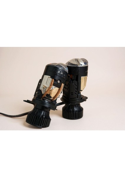 H4 Mercekli LED Zenon 60W Güç 23.000LÜMEN Pragon LED Zenon Şimşek Etkili 12-24V Uzun Ömürlü Güçlü Çizgisel Odak fırsatları