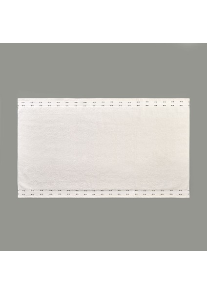 Soft Tiny Yüz Havlusu - Ekru / Siyah - 50X90 cm fiyatları