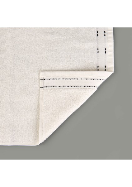 Soft Tiny Yüz Havlusu - Ekru / Siyah - 50X90 cm modelleri
