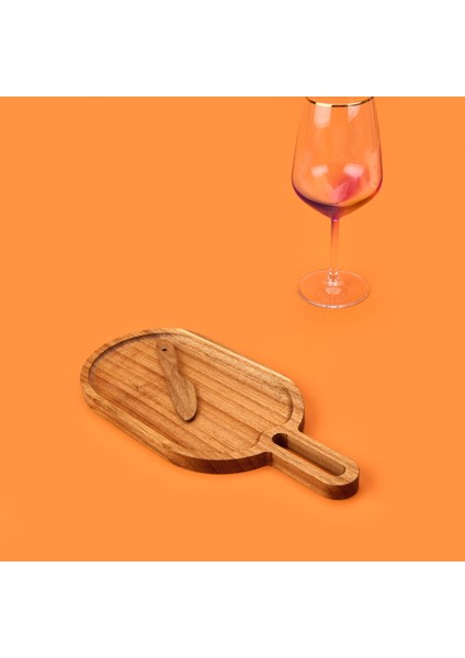 Akasya Oval Sunumluk - Kahverengi - 30X14 cm fiyatları